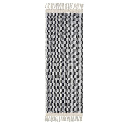Lahome Boho Bathroom Runner Rug, 2x6 Washable Rugs for Kitchen Hallway - color: Navy Blue, size: 2' x 6' (Runner)