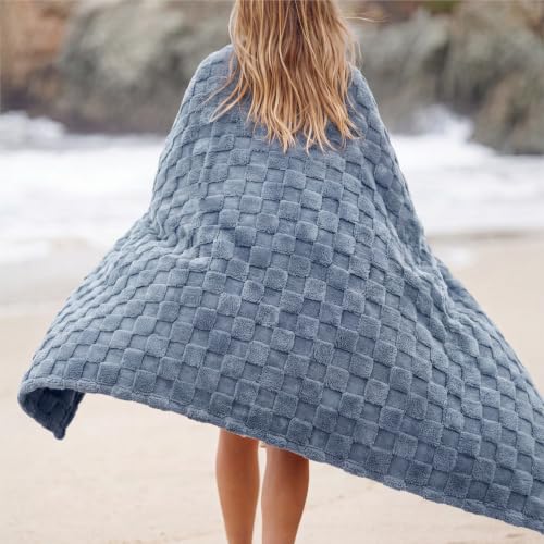Bedsure Checkered Soft Cozy Twin XL Blanket for Bed, Ashley Blue, 66"×90" - color: 02 Ashley Blue, size: Twin XL (66" X 90")