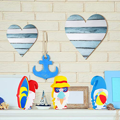 Jetec 3 Pcs Wood Heart Wall Decor Farmhouse Plaque, Chic - style: Chic