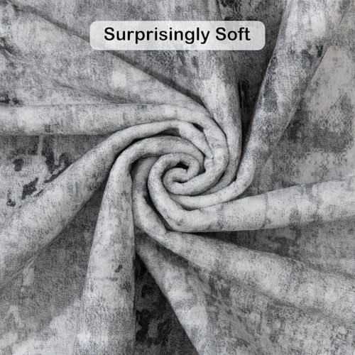 Kelarea Washable Area Rug 8x10, Non-Slip Low Pile Abstract Grey - color: Light Grey, size: 8' x 10' (Rectangular)
