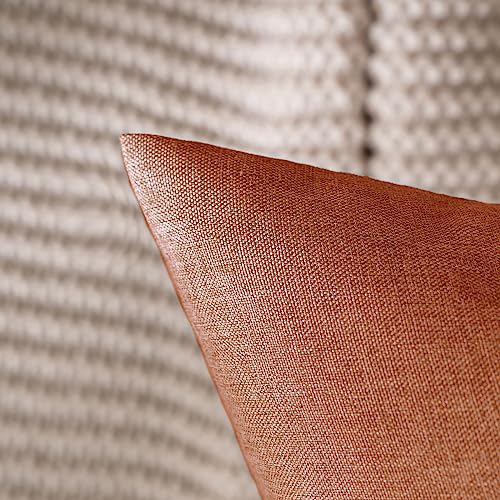 MIULEE Decorative Outdoor Pillow Covers Fall 16x16 Rust - color: Rust, size: 16" x 16" (Pack of 2)