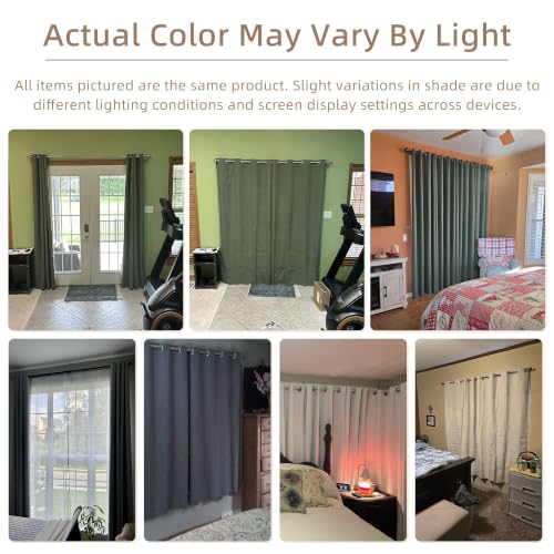 ChrisDowa Natural Blackout Curtains 90 Inches Long 2 Panels for Bedroom - color: Natural Linen, size: 52"W x 90"L (Pack of 2)