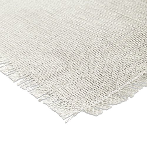 DII Jute Burlap Collection Kitchen Tabletop, Placemat Set, 13x19, Solid Ivory, 6 Count - color: Solid Ivory, size: Placemat Set, 13x19"