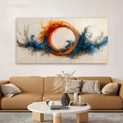 Large Wall Art Prints 29"x58" Abstract Red Blue Wall Art For Living Room - color: IU1E, size: 58"L x 29"W