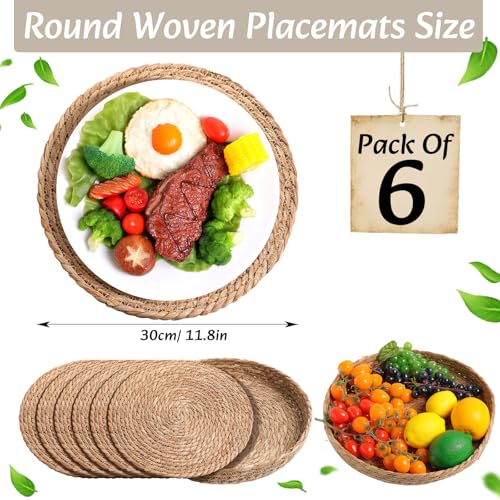 Boho Table Runner and Placemats Set, 6 Sets, Beige, 12x72 - color: Beige, size: 12x72"