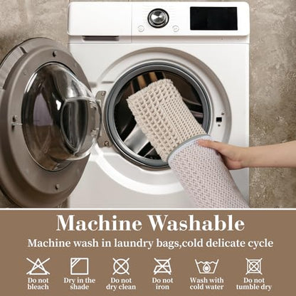 RESARE Waffle Bath Mat for Bathroom, Non Slip Bathroom Rugs 20"x32" Brown - color: Brown, size: 20" X 32"