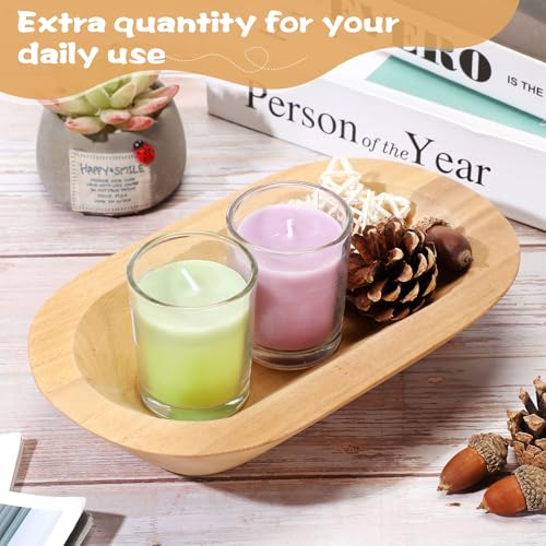 Nuogo 10 Pack 8.5 Inches Wooden Dough Bowls Bulk Rustic Bowls, Khaki - color: Khaki, size: 8.5 Inches