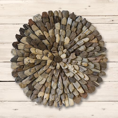Creative Co-Op Round Driftwood Wall Décor