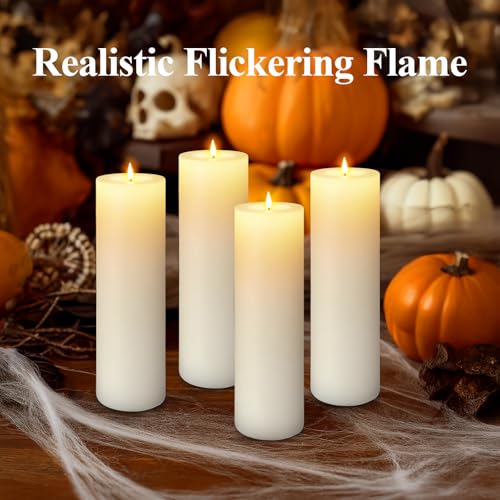 14"×4" Large Outdoor Flameless LED Candles, IP45 Waterproof, White 1 Pack - color: White, size: 14 X 4in-1Pack
