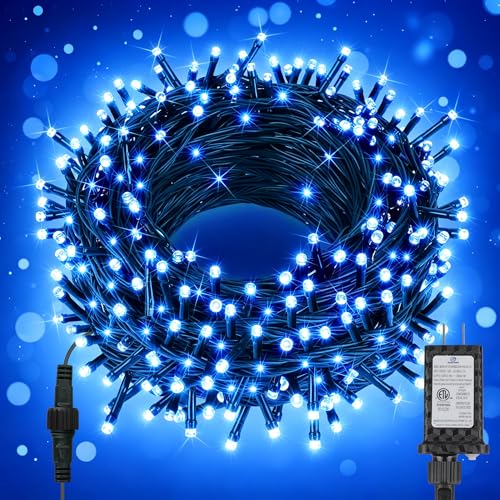 66ft 200 LED Christmas Tree Lights, End-to-End Plug 8 Modes Fairy Lights with Timer, Outdoor Indoor Xmas Light Christmas Tree, Patio, Garden, Party, Wedding, Holiday, Blue - color: Blue, size: 66FT 200LED