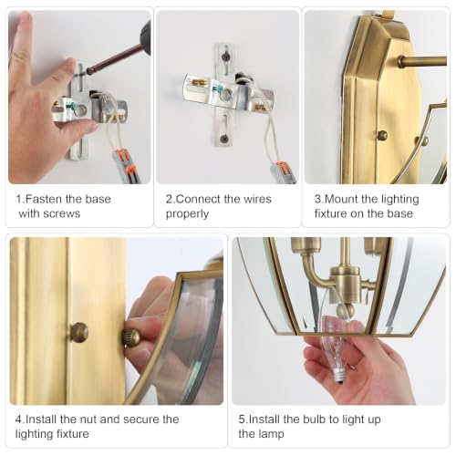 Solid Brass Outdoor Wall Light Fixtures, 20.5" - color: Antique Brass - 1 Pack, size: 20.5 inch