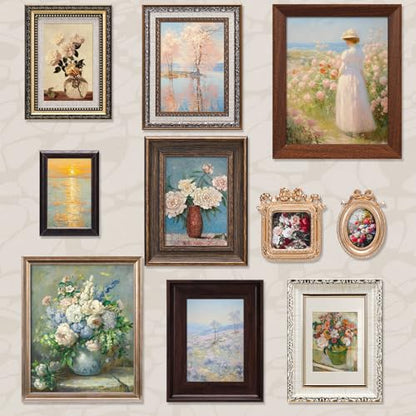 Qunclay 10 Pack Vintage Picture Frames Wall Ornate Antique, Classic Style - style: Classic