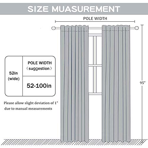 DUALIFE White Sheer Curtains 95 Inch Length,Linen Look Semi Sheer Curtain Drapes for Living Room Bedroom Nursery Kitchen Bathroom,Privacy Voile Window Treatment Panels,White,52 x 95 Inches,Set of 2 - color: White, size: 52"W x 95"L (Pack of 2)
