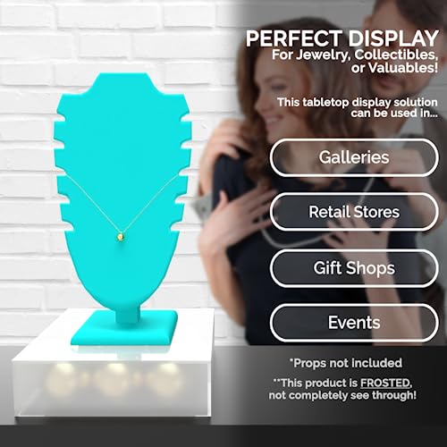 Marketing Holders Acrylic Display Box Countertop Showcase Bin 6.75" x 6.75" x 2" Frosted Lucite Merchandise Storage with Open Bottom Square Flippable Cubby No Lid for Retail Stores and Expos - size: 6.75" x 6.75" x 2" Frosted