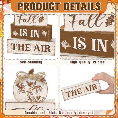 Yousoontic 4 Pcs Fall Pumpkin Figurines Set, Rustic Farmhouse Decor - style: Fall Rustic Pumpkin