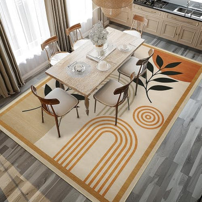 9x12 Area Rug for Living Room Boho Rug Mid Century Modern Boho Area Rugs - color: Boho, size: 9' x 12' (Rectangular)