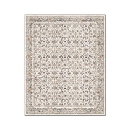 Washable 3x5 Entryway Rug, Non-Slip Door Mat, Cream/Light Blue - color: Cream/Light Blue, size: 3' x 5' (Rectangular)