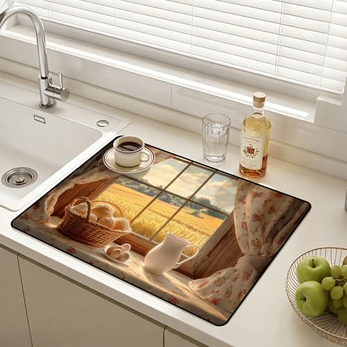 Versatile Stove Guard Mat for Electric Stoves - All-in-One Heat-Resistant Protector Mat, Non-Slip Kitchen Counter Mat 28''x20'' - color: F3078