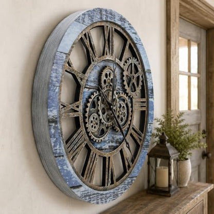 The B-Style Large Wall Clock 24 inch Aqua Green - color: Aqua Green, size: 24 inch (60 cm)