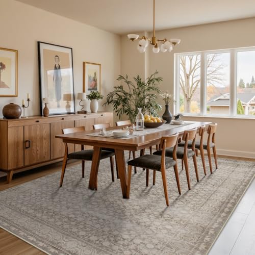 Rugxara Beige Neutral 6x9 Washable Area Rug for Living Room - color: Apricot, size: 6' x 9' (Rectangular)