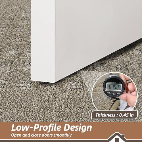 BEQHAUSE Dirt Trapper Door Mats 20"x32", Non Slip Washable, Beige - color: Beige, size: 20" X 32" (Rectangular)