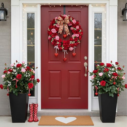 Calloway Mills Madison Heart Doormat (White, 24" x 36") - color: White, size: 2' x 3' (Rectangular)
