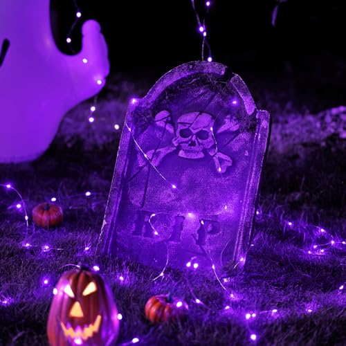 JMEXSUSS 200 LED Purple Fairy Lights Plug in - color: Purple, size: 66FT 200LED
