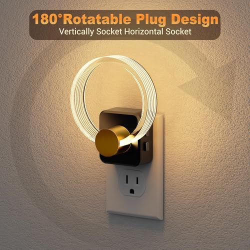 JandCase Night Light, 2 Pack Color Changing Night Lights Plug into Wall - color: RGB (Red, Green, Blue)