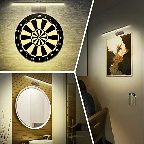 HEAGEERO Picture Lights for Wall,20in Gallery Light,5000mAh Art Light - color: Black-20"