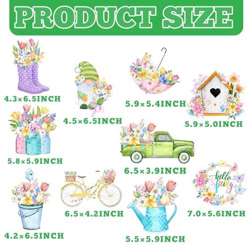 Spring Decorations Banner,Spring Party Decorations Includes Hello Spring Banner and Butterfly Spring Hanging Swirls, Spring Decorations for Office Home Classroom