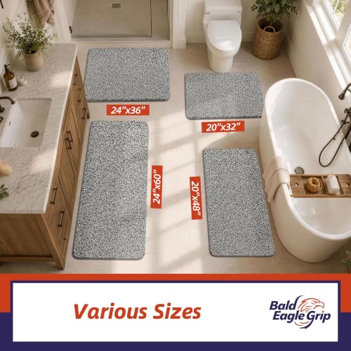 Bath Mat for Bathroom Floor 20''x 32'',Soft Nonslip Bathroom Rug,Gray - color: Heather Gray, size: 20'' X 32'' (Rectangular)