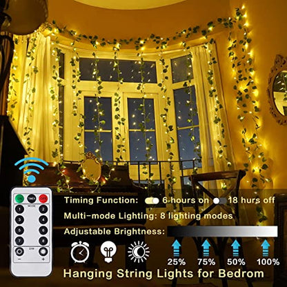 Vine Lights 9.4 FT * 6.2 FT 240LED Fairy Lights for Bedroom