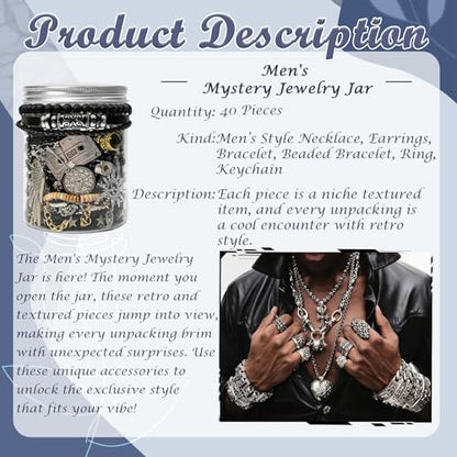 SMUOBT Mystery Jewelry Jar Box Set, Surprise Jewelry Gift for Women