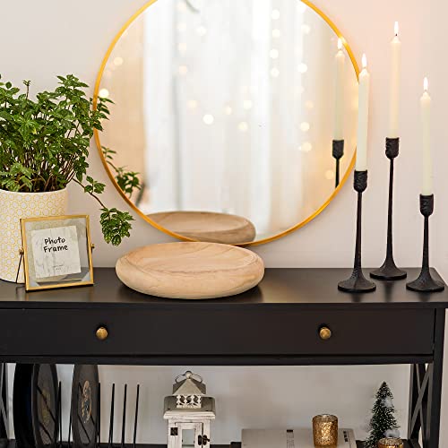 Hanobe Large Wood Decorative Key Bowl for Entryway Table Decor - size: 12.6 inches