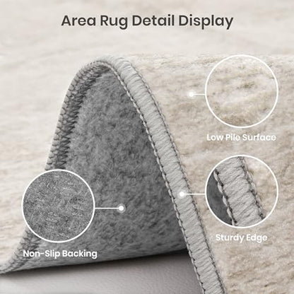 Valenrug 2x10 Runner Rug Non Slip, Washable Rug Runners for Hallways, Beige - color: 01-beige, size: 2' x 10' (Runner)