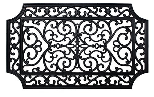 DII High Traffic All-Weather Rubber Doormat, 18x30, French Quarter - color: French Quarter, size: 1'6" x 2'6" (Rectangular)