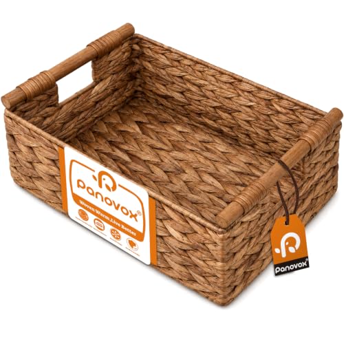 Wicker Basket, Large Basket for Gift Baskets Empty, 15.4x11x6.3in - color: Chestnut, size: Large
