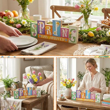 Easter Decorations, Wooden Easter Table Decorations