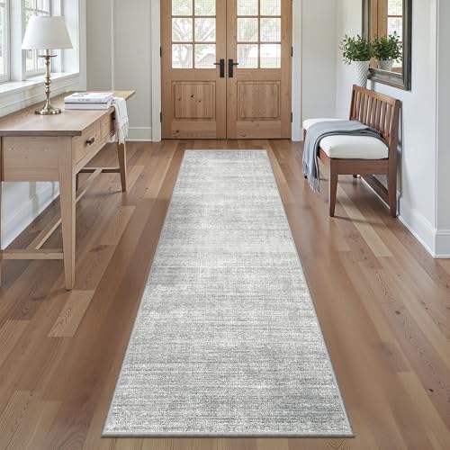 Valenrug 2x6 Runner Rug Non Slip, Washable Rug Runners for Hallways, Grey - color: 01-grey, size: 2' x 6' (Runner)