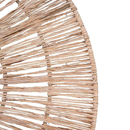 PEMAR Handwoven Jute Wall Hanging Baskets, Set of 3 Round Woven Wall Decor (22", 19", 15"), Decorative Wall Accents for Living Room, Bedroom and Entryway