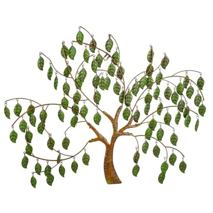 VEWOSTAR Leaf Metal Wall Art 22”W*27”H Tree of Life Wall Art for Room - color: Leaf