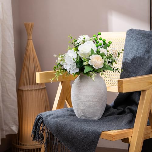 Ceramic Flower Vase Home Table Decor Living Room Farmhouse 8 Inch - color: 112-2-8.4in