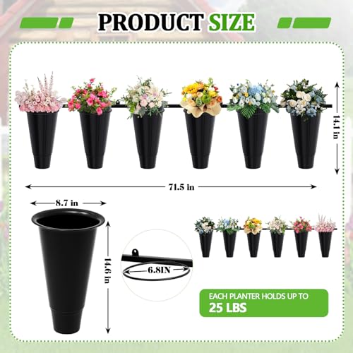 Maxdot Wall Mounted Flower Pot Rack, 3 Tier Display Stand with 18 Pots