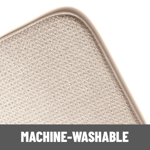 Bellemain Dish Drying Mat, Drying Matt ,16 x 18 Inch - Light Grey - color: Light Grey, size: 16" x 18"