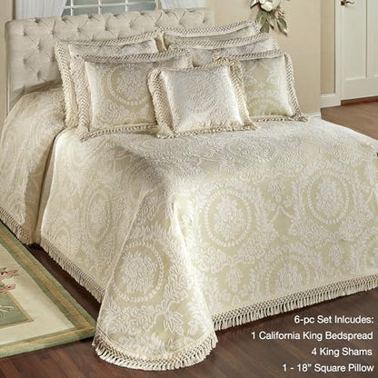 Timeless Bedding Set, Oversized California King Bedspread, 6 Piece Set - size: 6 Piece Cal King Bedspread Set