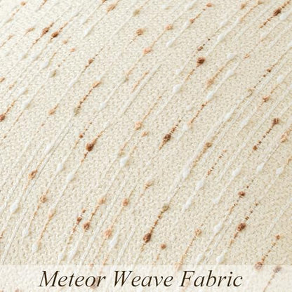 Boho Throw Pillow Covers 20 x 20 in Set of 2 - Neutral Farmhouse Meteor Style Fabric Textured Decorative Cushion Case Striped Square Pillowcase for Sofa, Couch, Beige and Brown - size: 20" x 20" (Pack of 2)