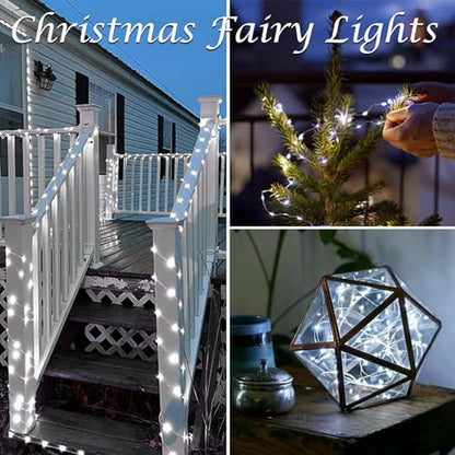 3 Pack 60 LED Fairy Lights Battery Operated with Remote, 20 FT Cool White - color: Cool White, size: 3PK（60LED with Remote）