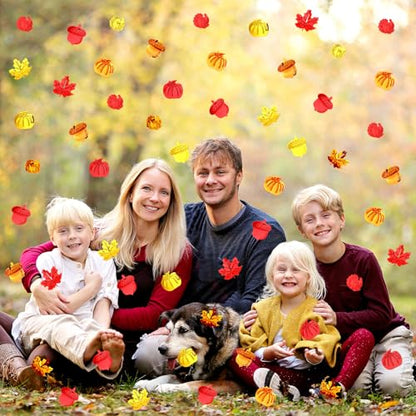 MARFOREVER Fall Thanksgiving Glitter Confetti, Fall Party Decorations - style: Thanksgiving Day