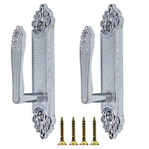 Ailejia 1 Pair Zinc Alloy Curtain Holdbacks Tassel Curtain Tieback Hooks Multi Use Wall Hook (Silver White) - color: Silver White
