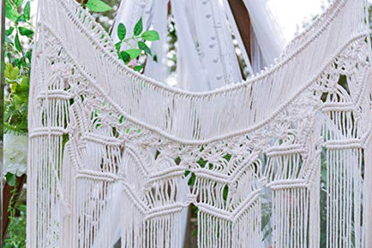 Boho Curtains Macrame Curtain Macrame Wall Hanging Beaded Curtain Bohemian Decor